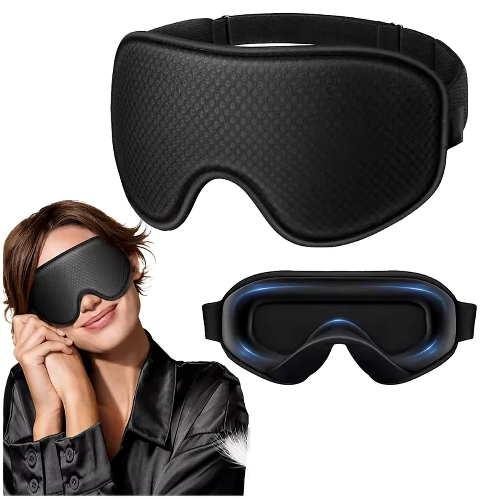 LunaShade™ 3D Sleep Mask for Ultimate Comfort and Total Darkness 0