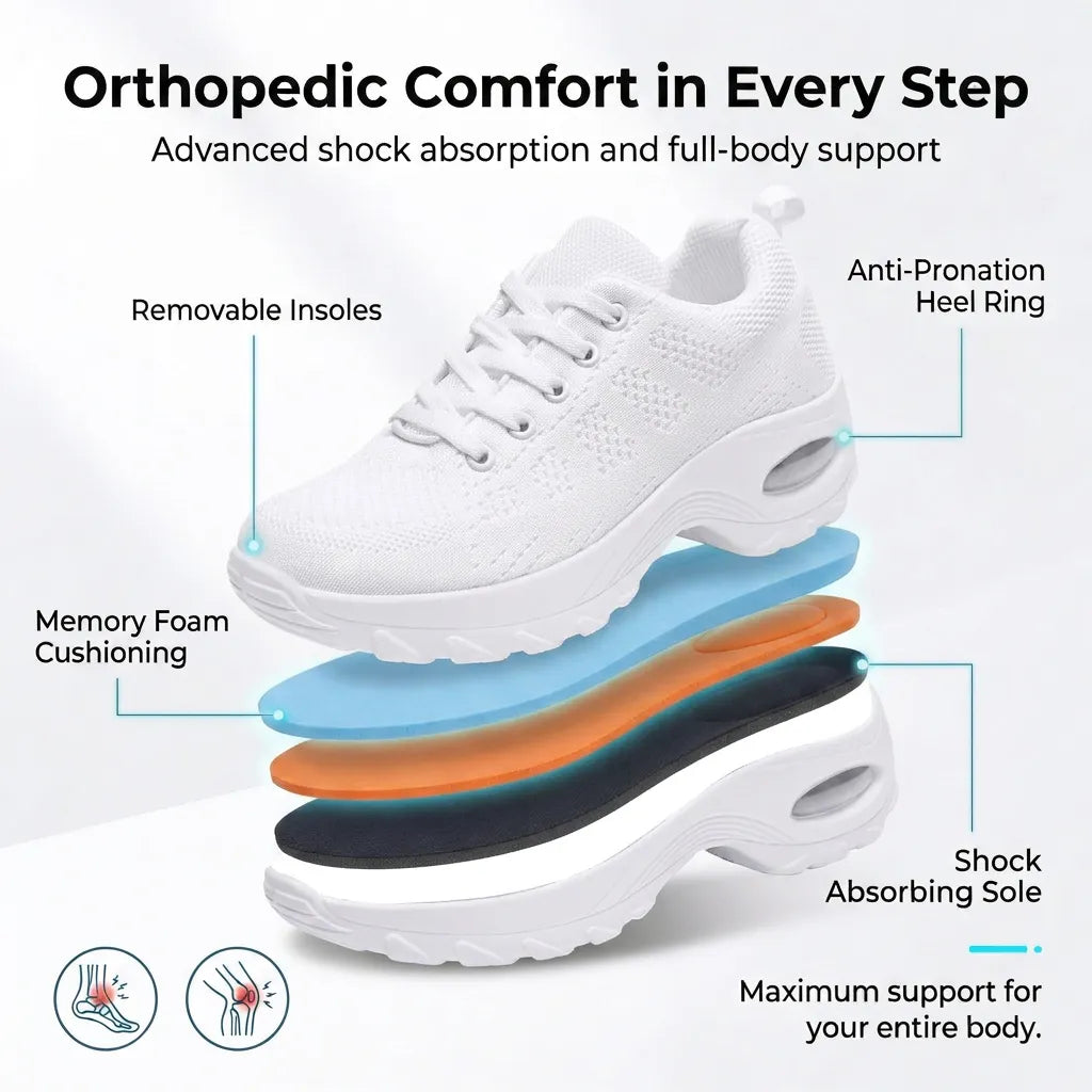 HexoComfy™ Women's High-Support Orthopedic Shoes 8