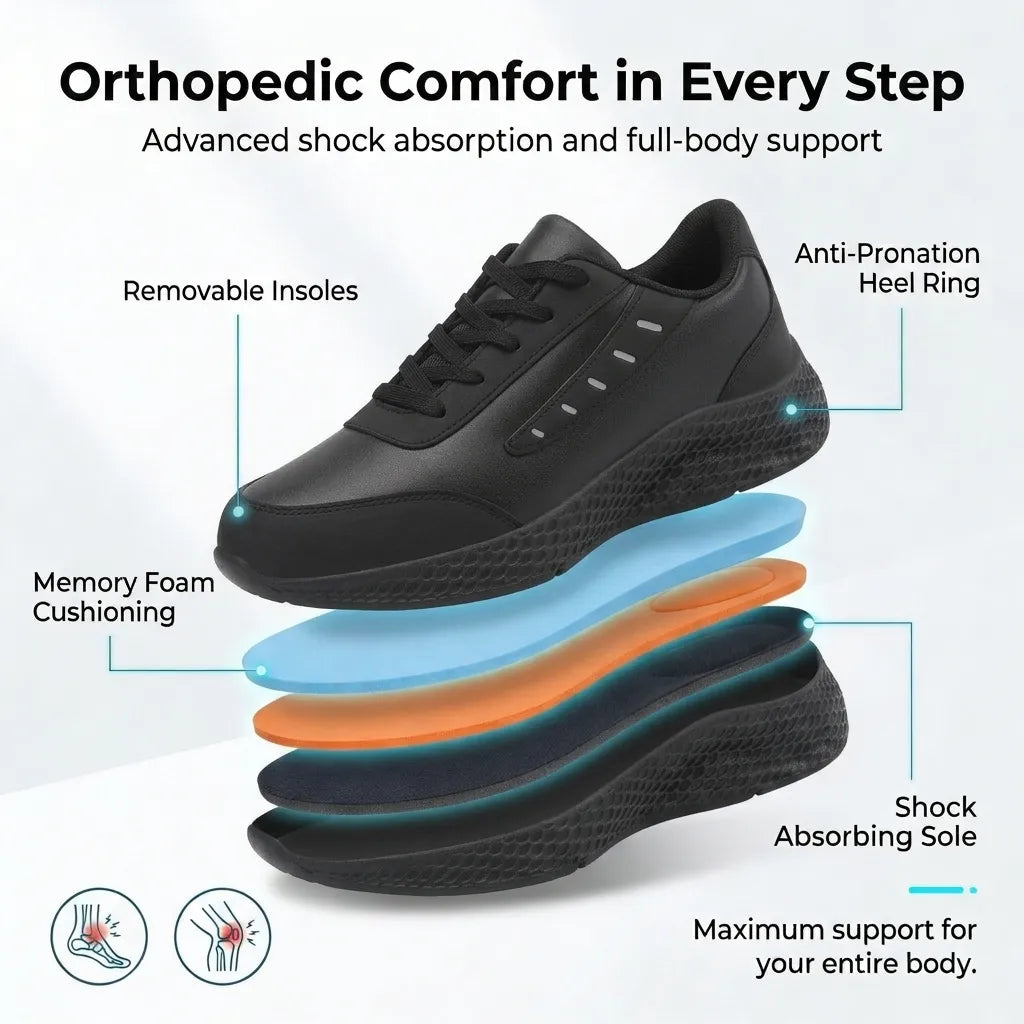 HexoComfy™ Women's Orthopedic Leather Shoes 3