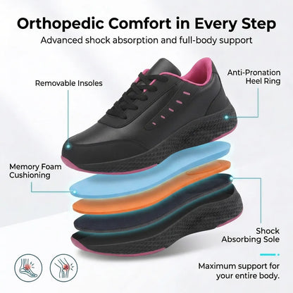 HexoComfy™ Women's Orthopedic Leather Shoes 8