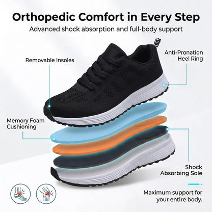HexoComfy™ Women's Breathable Knit Orthopedic Shoes 2