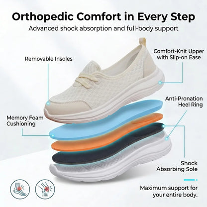 HexoComfy™ Women's Lightweight Slip-On Orthopedic Shoes 2