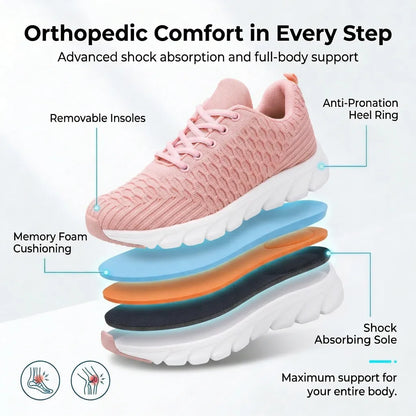 HexoComfy™ Women's Fusion-Knit Orthopedic Shoes 2