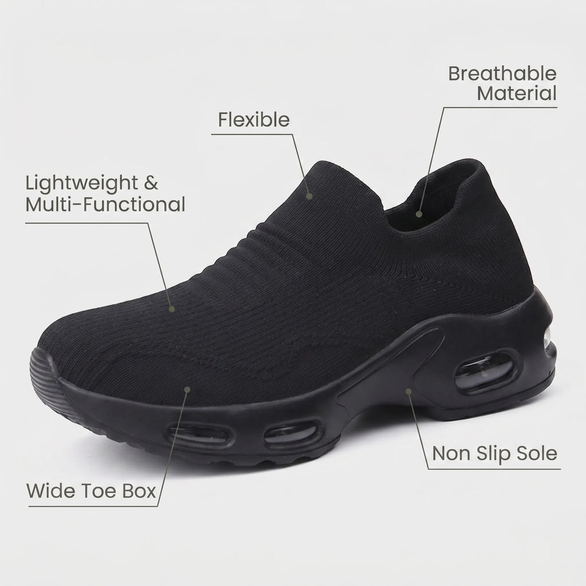 HexoComfy™ Women's Hands-Free Orthopedic Shoes with Quick On-Off Design 4