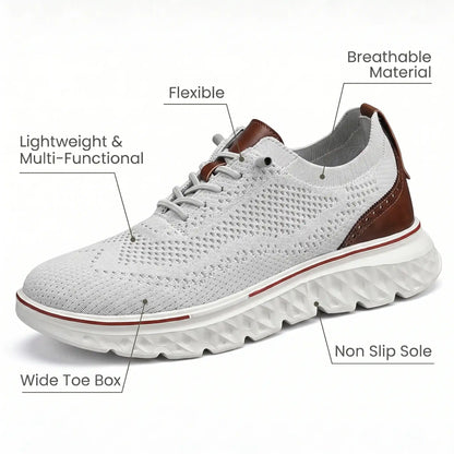 HexoComfy™ Women's Knit-Leather Orthopedic Shoes 2