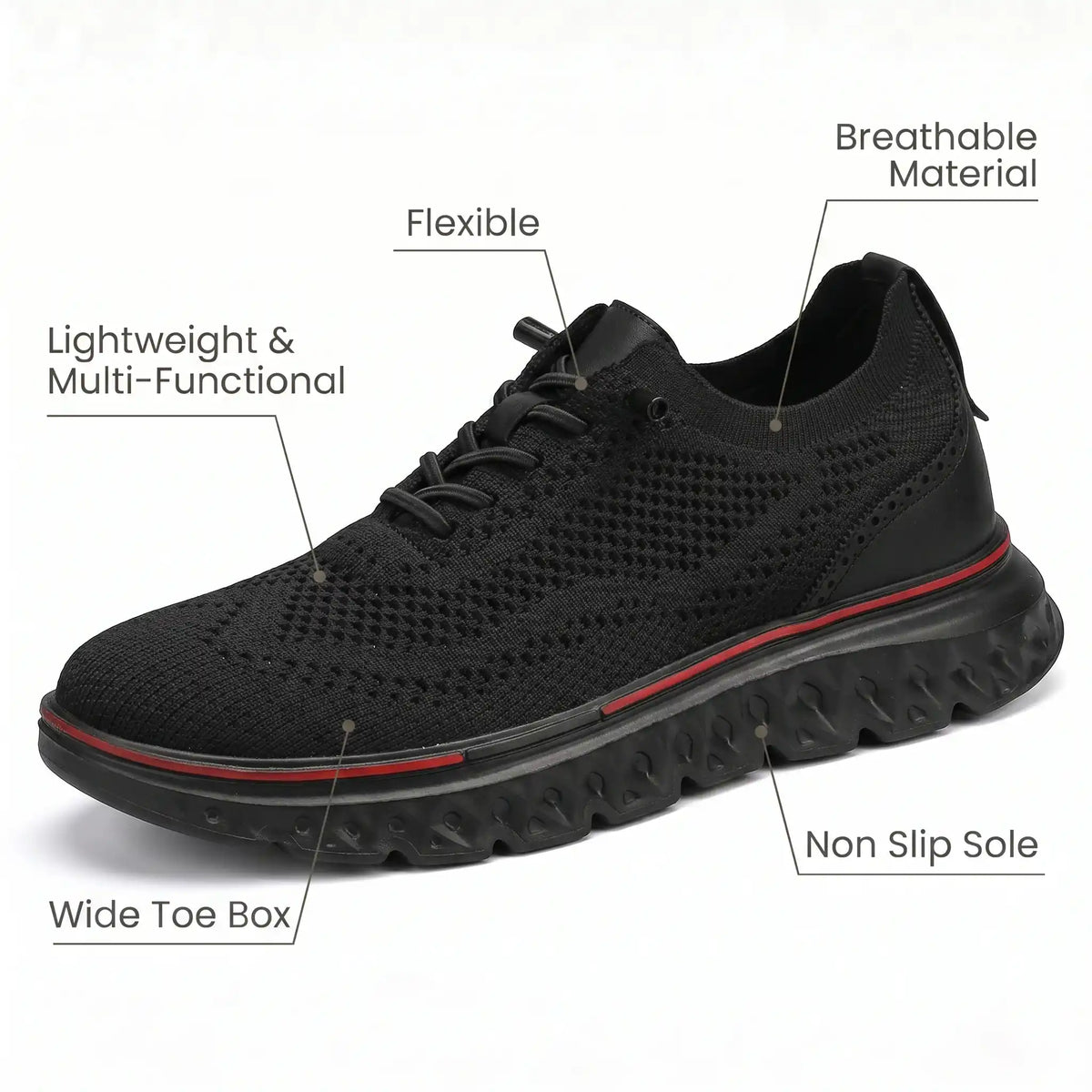 HexoComfy™ Women's Knit-Leather Orthopedic Shoes 8