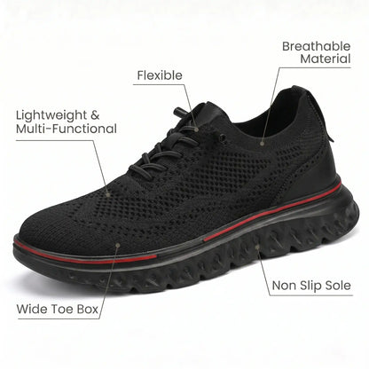 HexoComfy™ Women's Knit-Leather Orthopedic Shoes 8