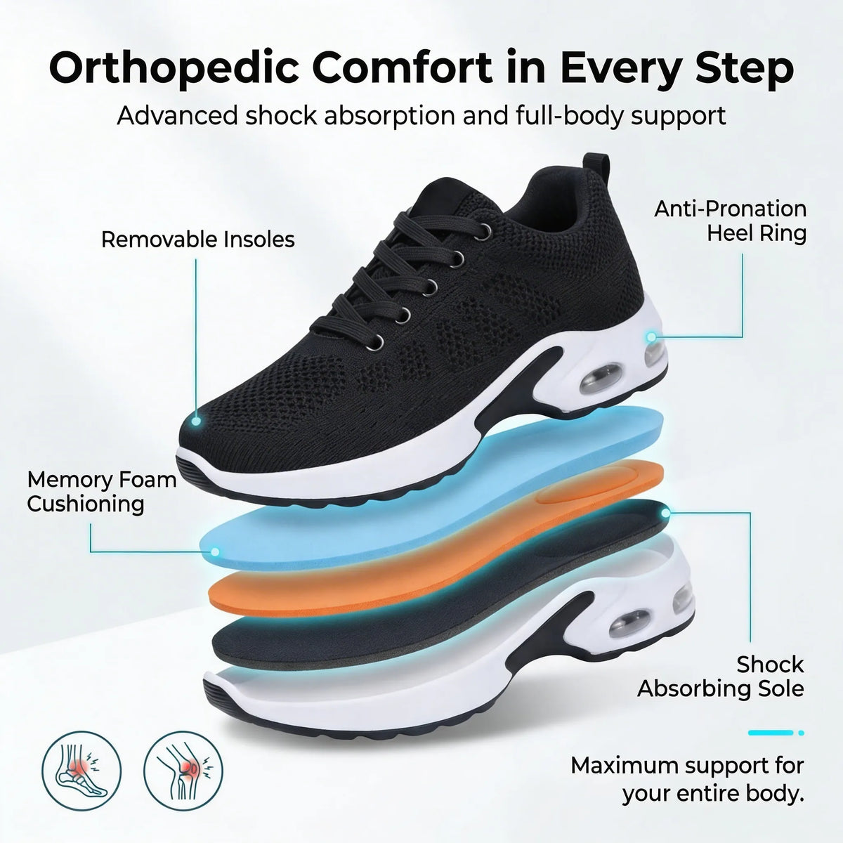 HexoComfy™ Women's Orthopedic Shoes for Versatile Everyday Wear 4