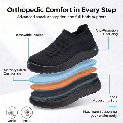HexoComfy™ Women's No-Lace Slip-On Orthopedic Shoes 5