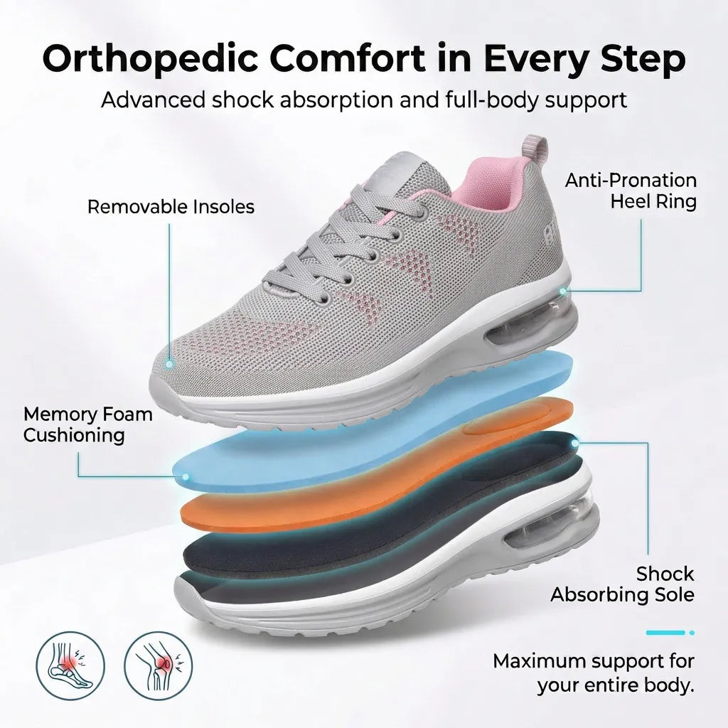 HexoComfy™ Women's Orthopedic Shoes with Wide Toe Box & Arch Support 8
