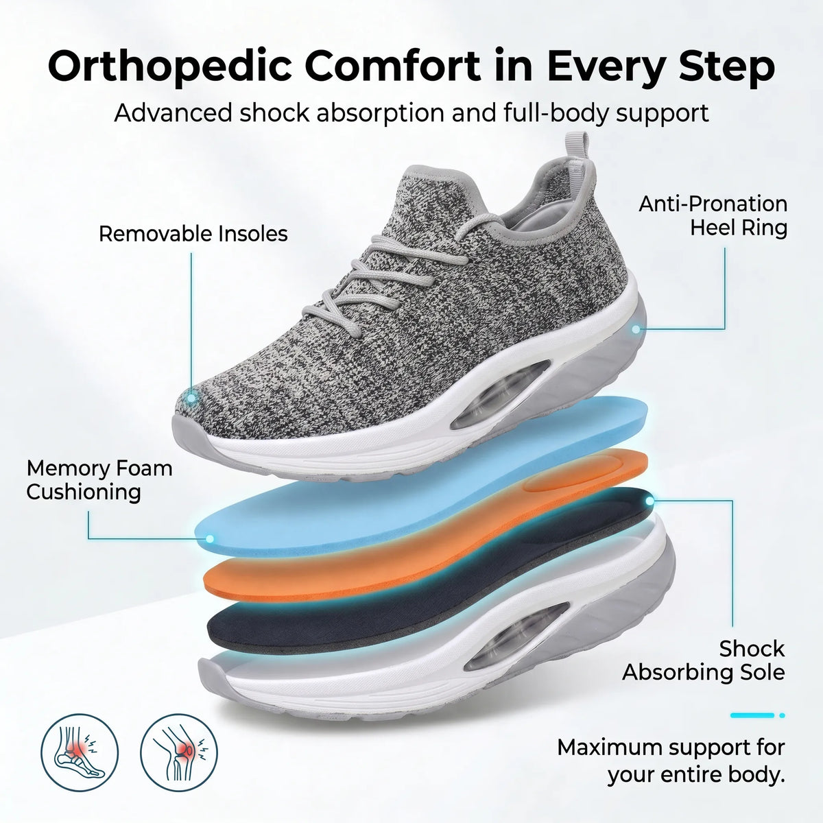 HexoComfy™ Women's Orthopedic Running Shoes 9