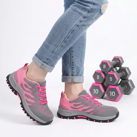HexoComfy™ Women's Steel Toe Orthopedic Shoes with Slip-Resistant Outsole 3