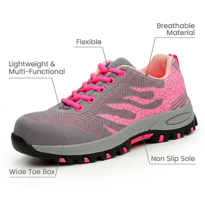 HexoComfy™ Women's Steel Toe Orthopedic Shoes with Slip-Resistant Outsole 4