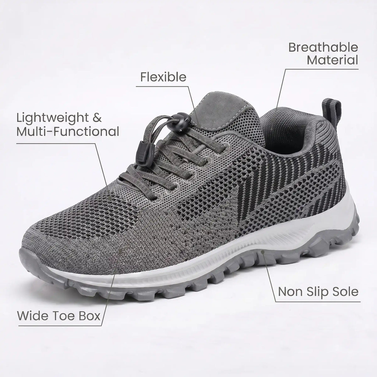 HexoComfy™ Women's Hands-Free Orthopedic Shoes with Collapsible Heel 2