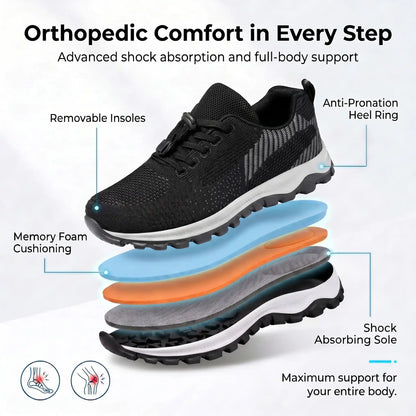 HexoComfy™ Women's Hands-Free Orthopedic Shoes with Collapsible Heel 8