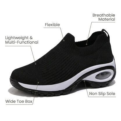 HexoComfy™ Women's Orthopedic Slip-On Shoes with Stretch Knit Collar 4