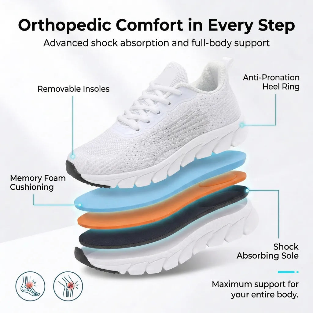 HexoComfy™ Women's Orthopedic Knit Sneakers 2