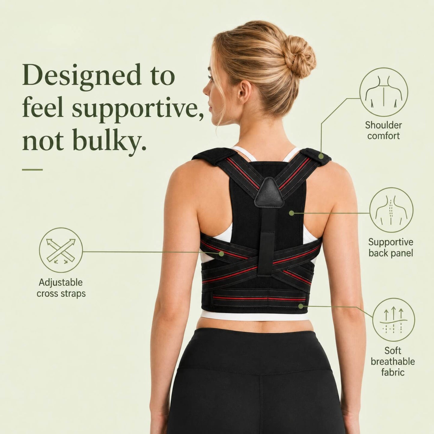 PostureGuard™ Adjustable Posture Corrector for Back Support and Alignment 4