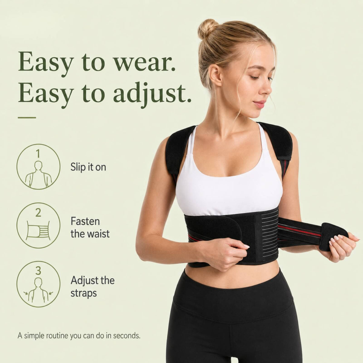PostureGuard™ Adjustable Posture Corrector for Back Support and Alignment 5