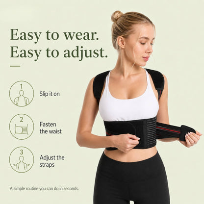 PostureGuard™ Adjustable Posture Corrector for Back Support and Alignment 5