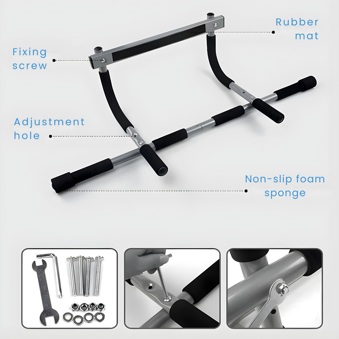 StrengthMax™ Pull Up Bar for Home Fitness - Build Upper Body Strength 5