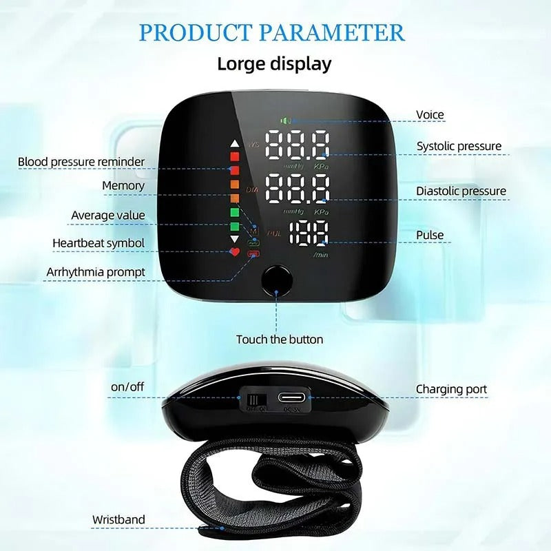 VitalCuff™ Home Blood Pressure Monitor with Voice Alerts for Easy Tracking 2