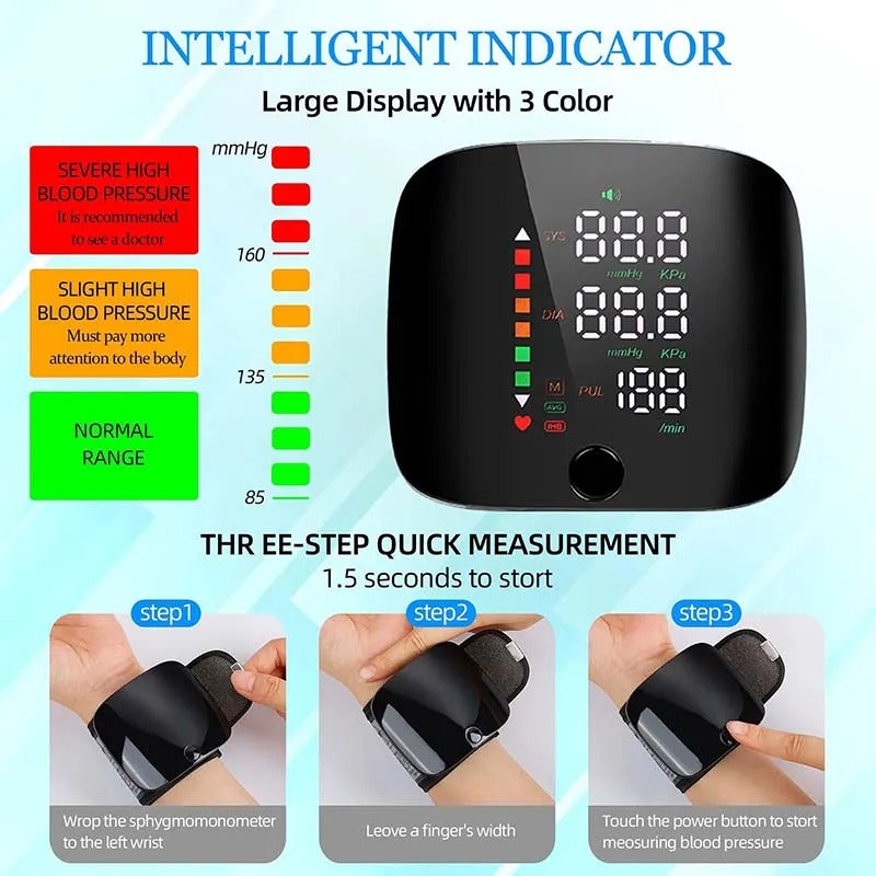 VitalCuff™ Home Blood Pressure Monitor with Voice Alerts for Easy Tracking 3