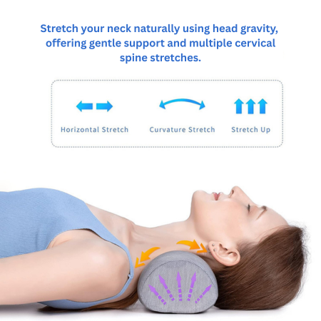HexoCurve™ Cervical Traction Pillow for Neck Support &amp; Posture Correction