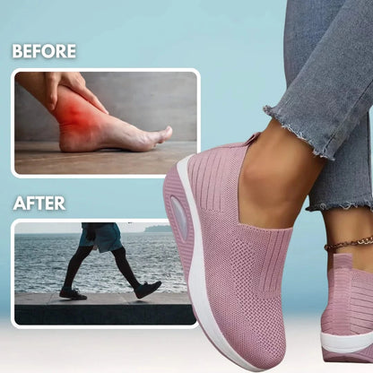HexoComfy™ Orthopedic Mesh Sneakers for Women – Arch Support & Air Cushion for Foot Pain Relief