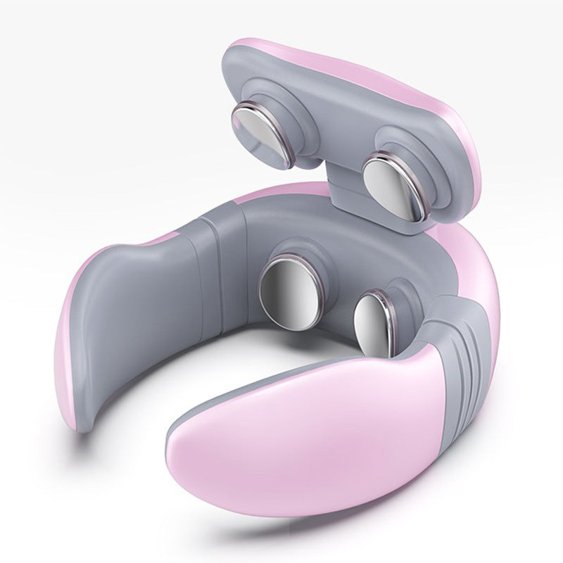 Harmony Neck Haven-Portable at Home Six-head Cervical Neck Massager, Pink
