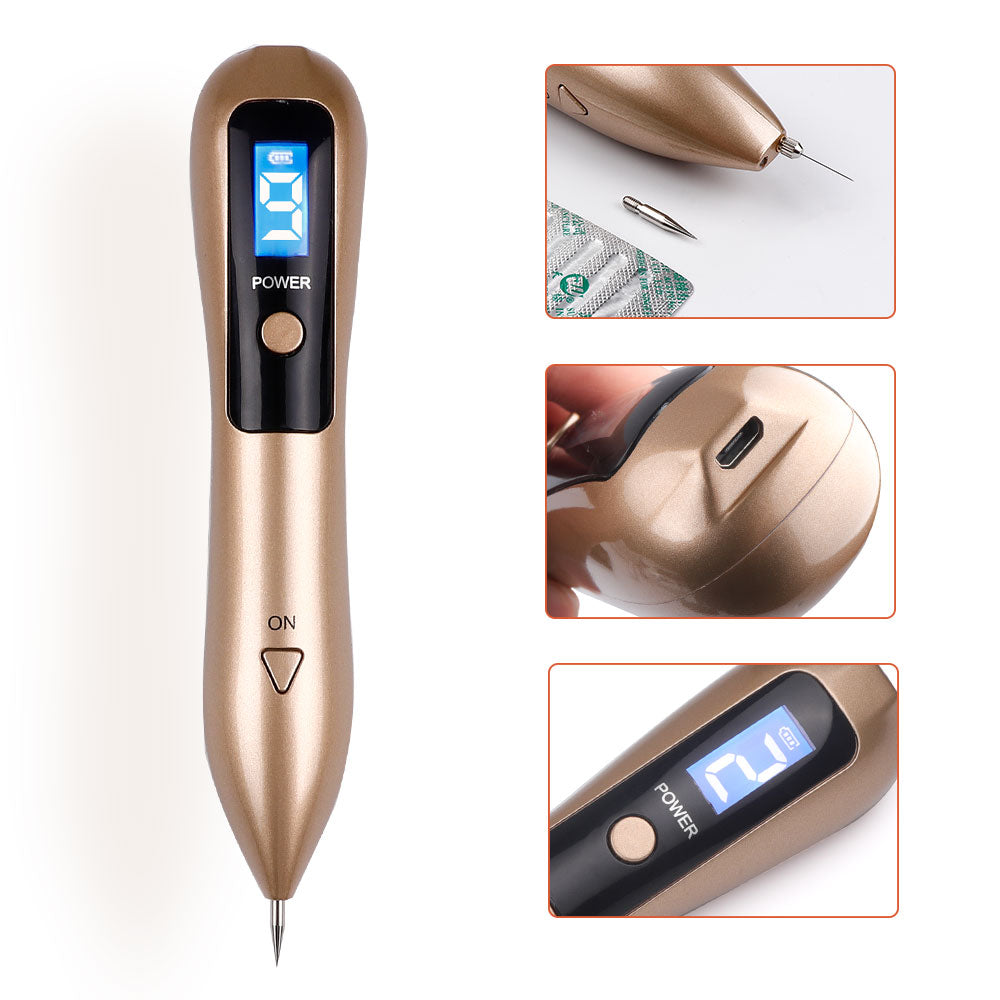 Buy GoodGoods Electric Laser Plasma Pen Mole Removal Dark Spot Remover Skin  Wart Tag Remover (Cool silver) Online