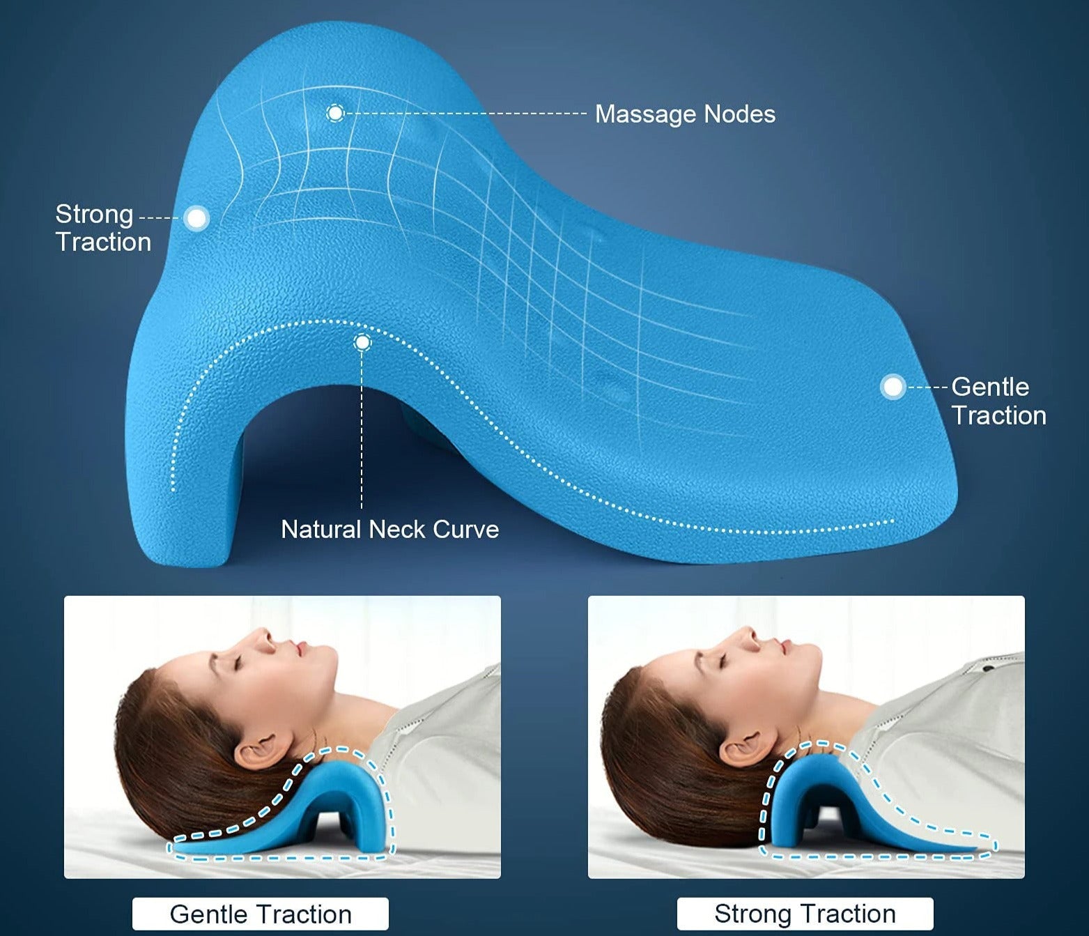 HexoNeck™ Pain Relief Neck Stretcher Pillow - Hexo Care International