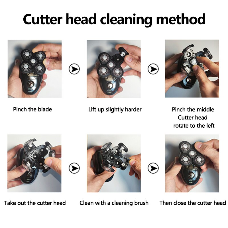 HexoSkull™ Men&#39;s Electric Bald Head Shaver