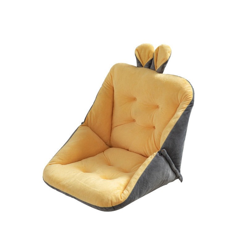 Thick Comfort Semi-Enclosed One Seat Cushion for Girls Room Computer Chair  Pain Relief Cushion Sciatica Bleacher Seats Cushion