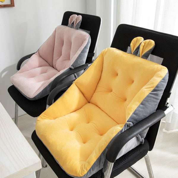 Cute Rabbit Ear Comfort Semi-enclosed One Seat Cushion For Office Chair  Pain Relief Cushion Sciatica Bleacher Seats With Backs And Cushion  Multipurpos