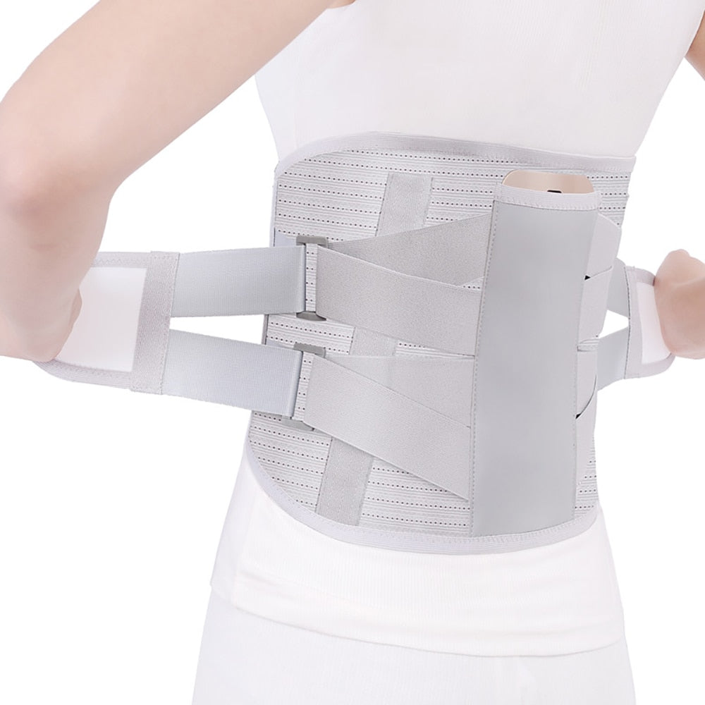Lower Back Support Back Brace Pain Relief Lumbar Support Belts With Metal  Plate