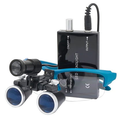 HexoLoupe™ Professional Veterinary Surgical Loupes with Headlight